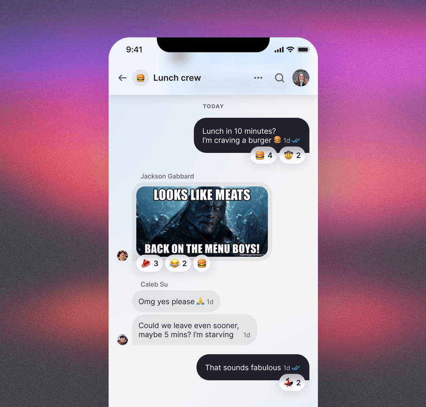 A screenshot of the Slashwork chats product