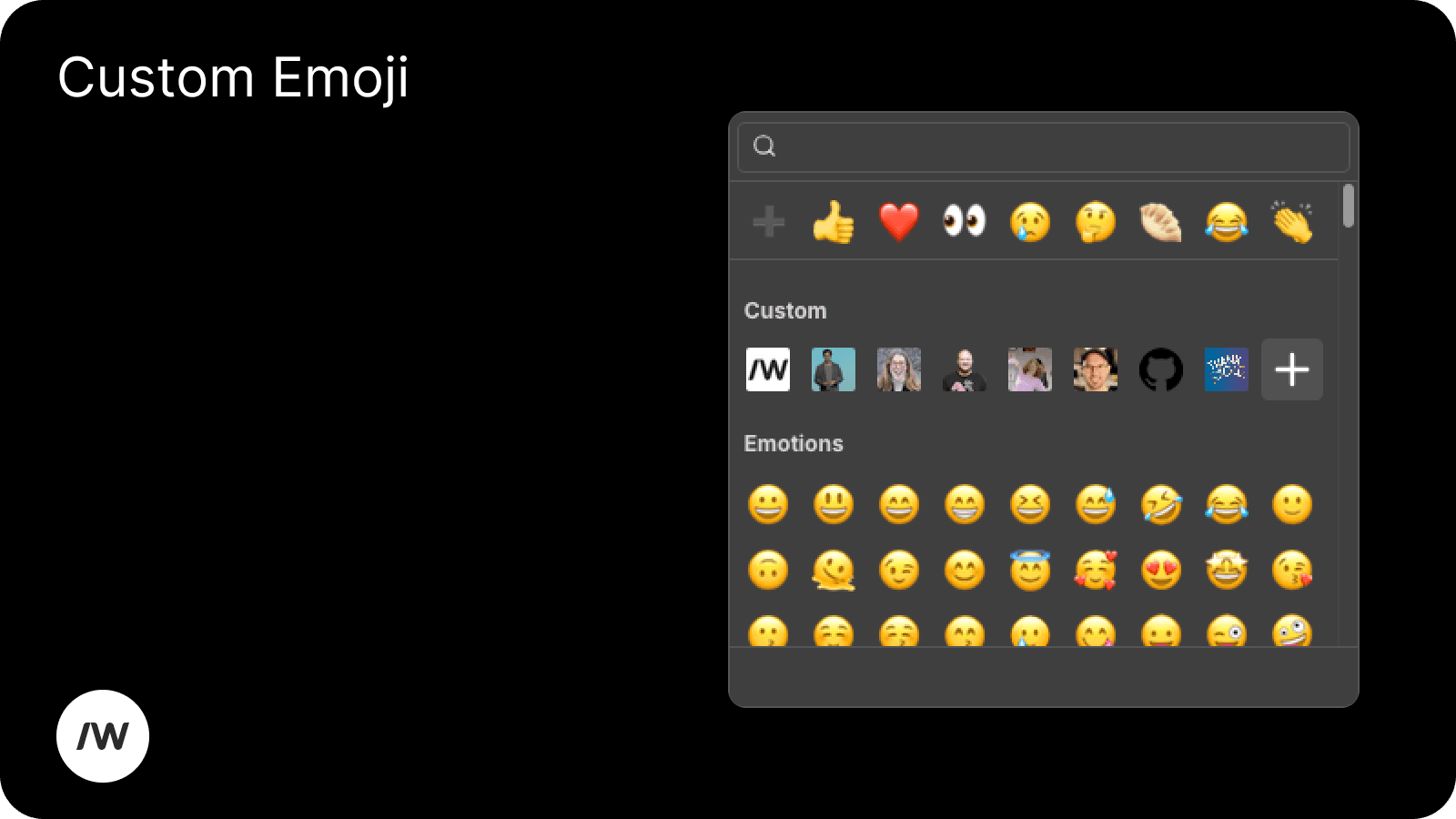 Slashwork now has custom emoji