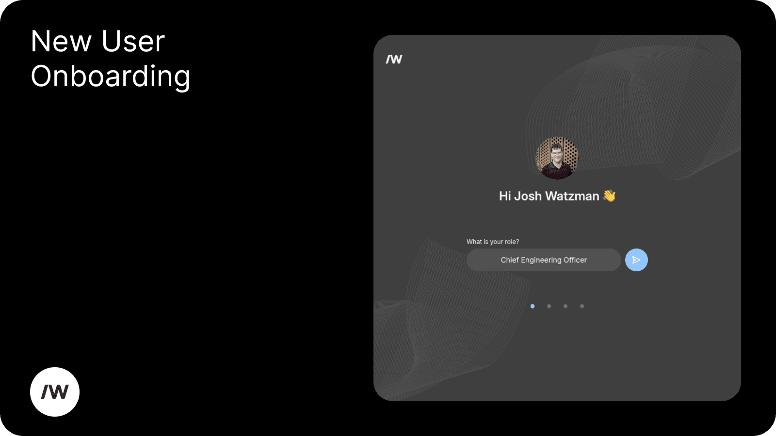 A second screenshot of Slashwork's new user onboarding flow