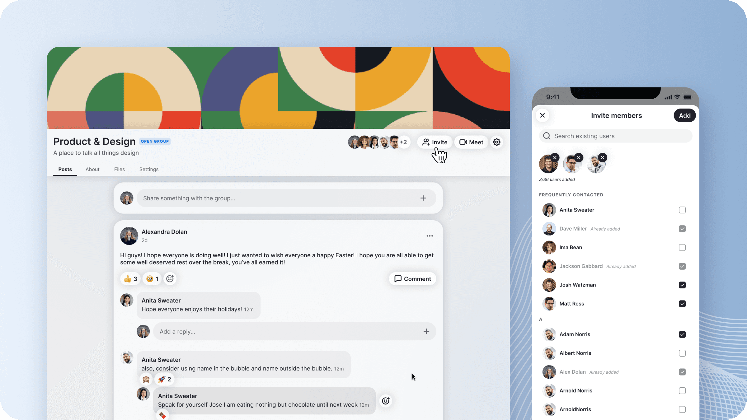 We've improved the invite experience significantly across both web and mobile.