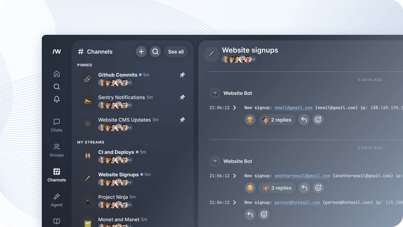 Streams have been renamed to channels